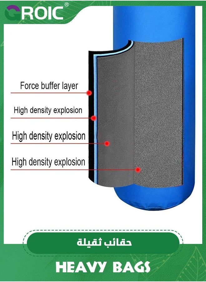 Punching Bag for Kids Boxing Set,PU Leather & Adjustable Height Strap - Boxing Bag Set with Boxing Gloves,Boxing MMA Kickboxing Muay Thai Karate Punching Bag