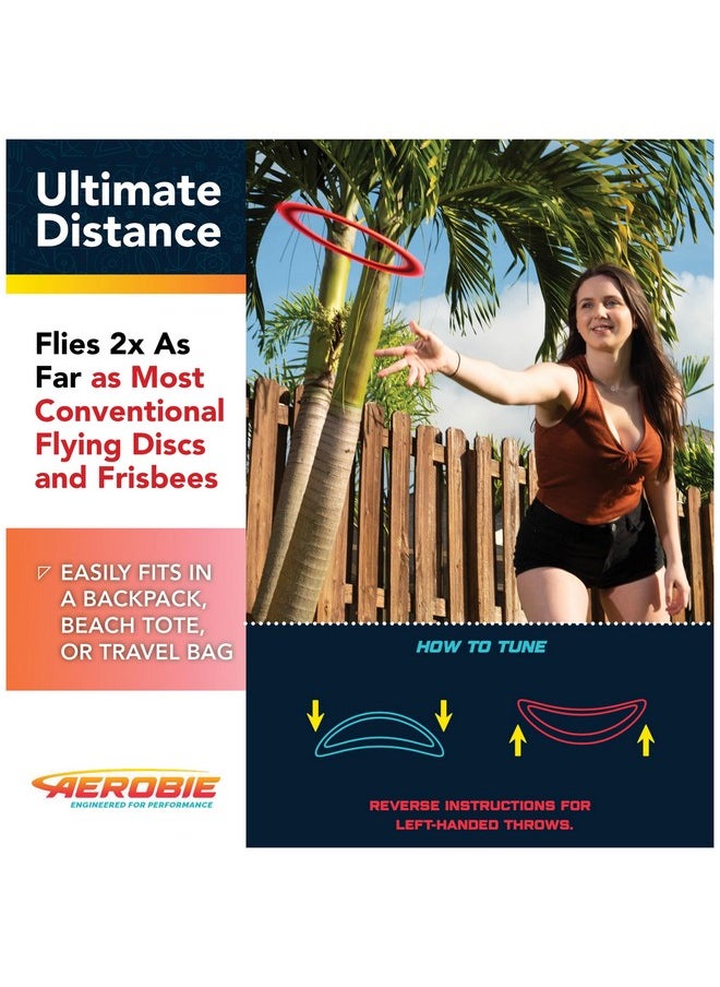 Aerobie Pro Ring Outdoor Flying Disc, 14 inches, Orange