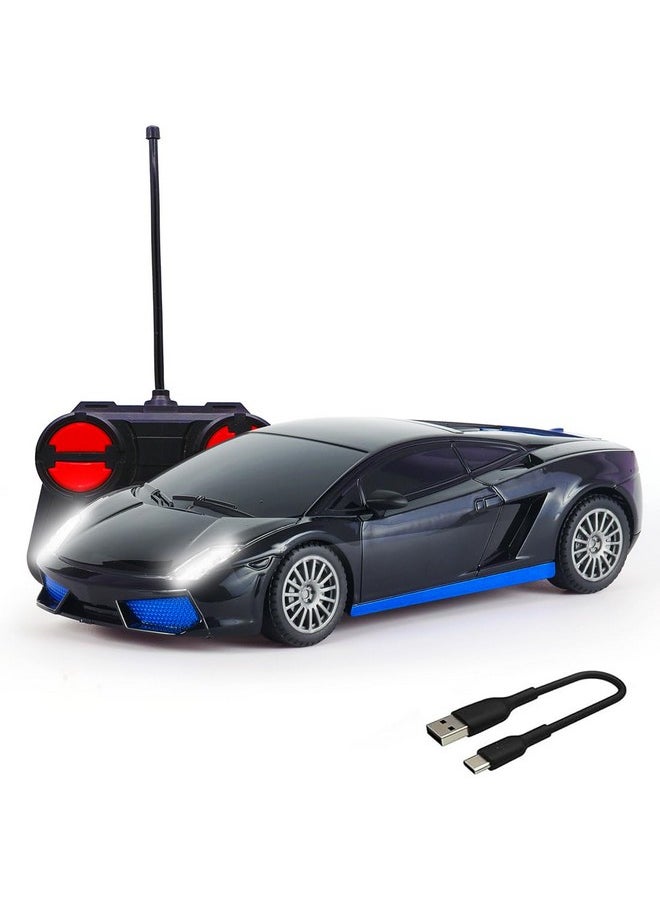 Wembley Remote Control Car for Kids Rechargeable Mini RC Car High Speed Racing Car Toys for Kids 5 Years 12 Boys - Black & Blue
