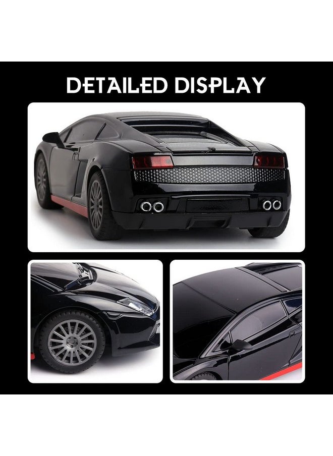 Wembley RC Car High Speed Mini 1:24 Scale USB Rechargeable Remote Control Car for Kids | Racing Car (Black & Red)