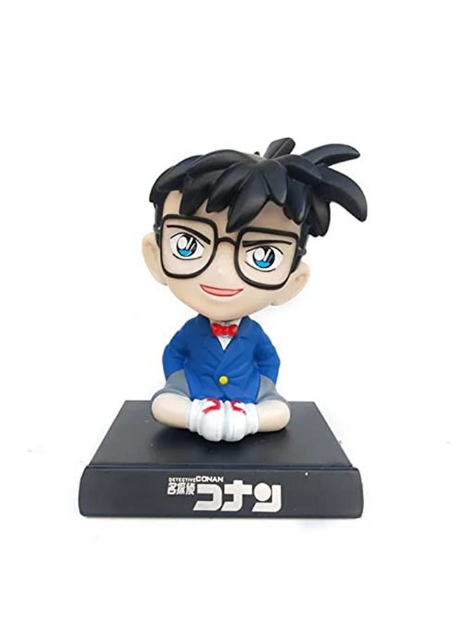 Trunkin Case Closed Detective Conan Blue Bobblehead Action Figure Bobble Head