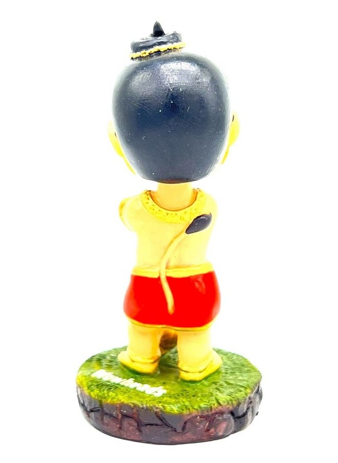 Awestuffs Polyresin, Indian Superstars Car Decoration Bobblehead Action Figure (Little Hanuman, Multicolor, Medium)