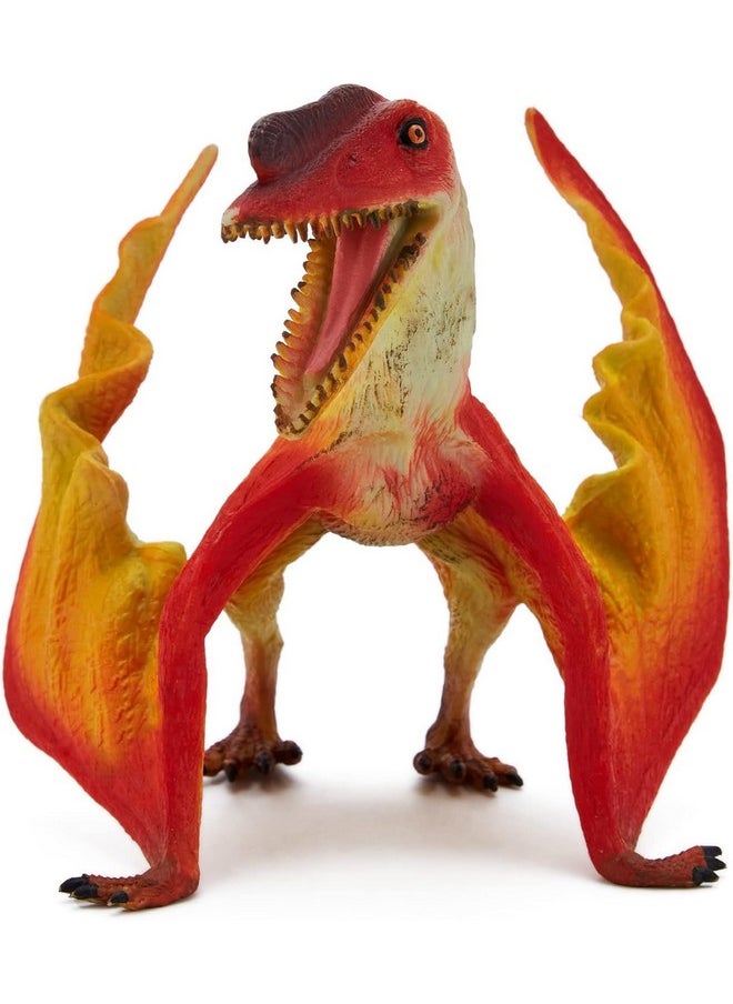 SUPER TOY Quetzalcoatlus Dinosaur Action Figures Dragon Park Animal Toys for Kids 3-12 Years Realistic Pterosaur Dinosaur 5 Inch Big Size Education Toy for Boys Girls