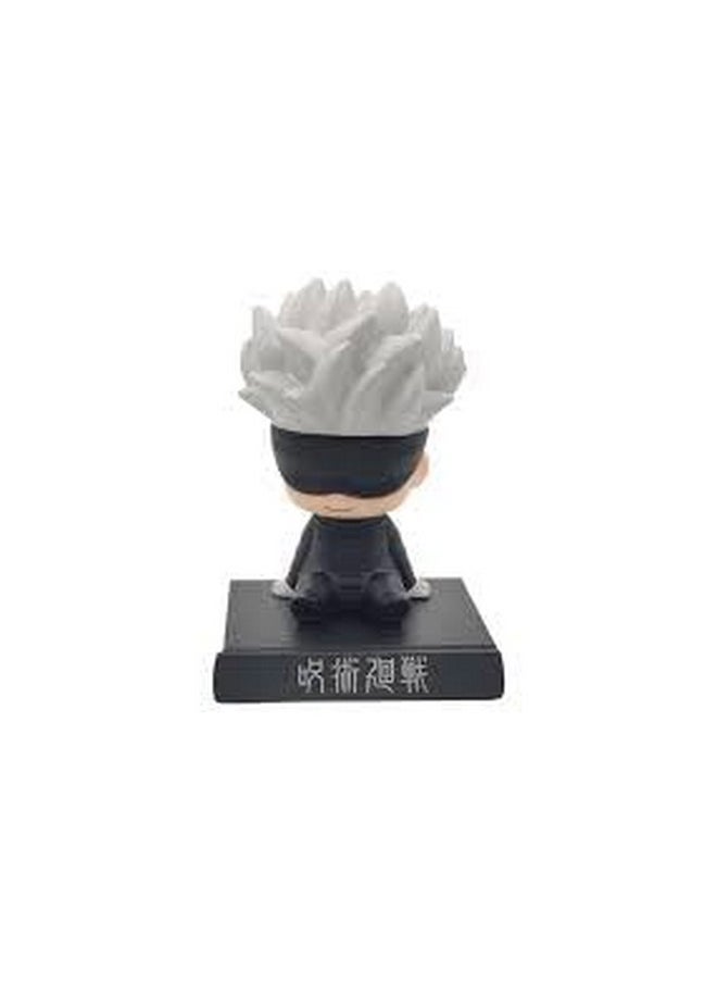 Trunkin Jujutsu Kaisen Gojo Satoru Bobblehead | PVC Anime Figurine | Model Anime Toys Bobble Head (Multicolor) - 14 Cms