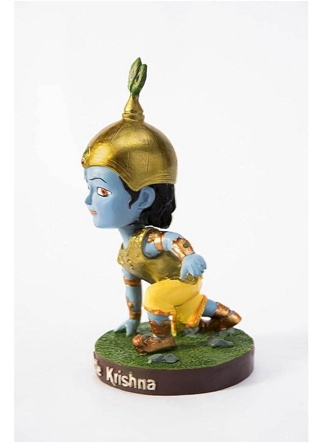 Little Krishna Bobblehead | Lord Krishna Miniature | Handmade
