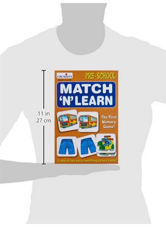 Creative's Match N Learn | Memory Game | Pre-School Learning & Educational Cards Game | Matching Skills for Kids | Ages 3 & Up
