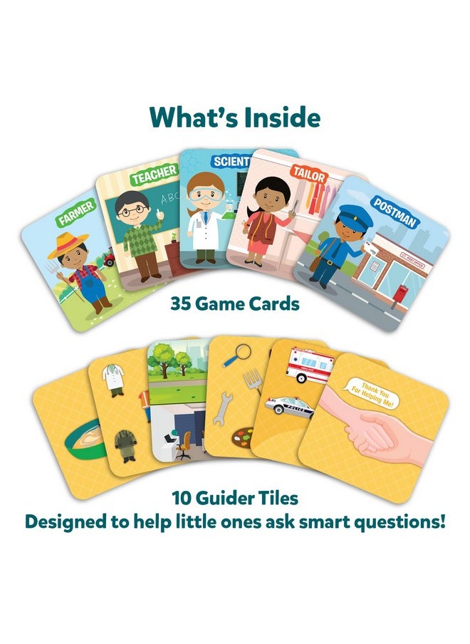 Skillmatics Card Game - Guess in 10 Junior Community Helpers for Kids, Boys, Girls, and Families Who Love Board Games and Educational Toys, Travel Friendly, Gifts for Ages 3, 4, 5, 6