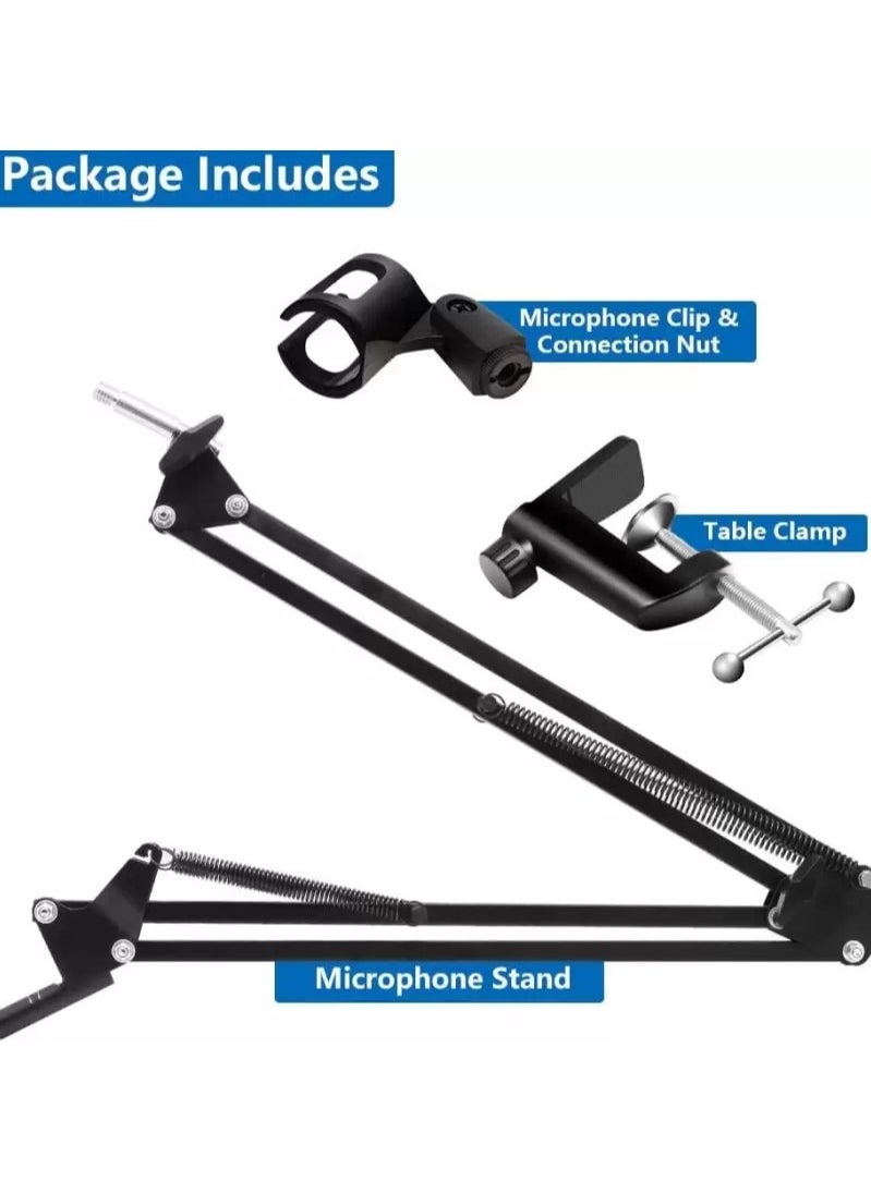 Microphone Stand Suspension Boom Scissor Arm Holder For NB 35 Black