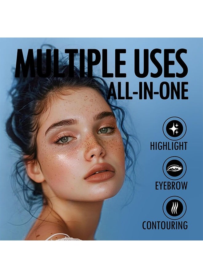Double-ended Eye Shadow Stick, Long Lasting Waterproof Eye Shadow, Multi-Purpose Highlighter Eye Brightener Stick