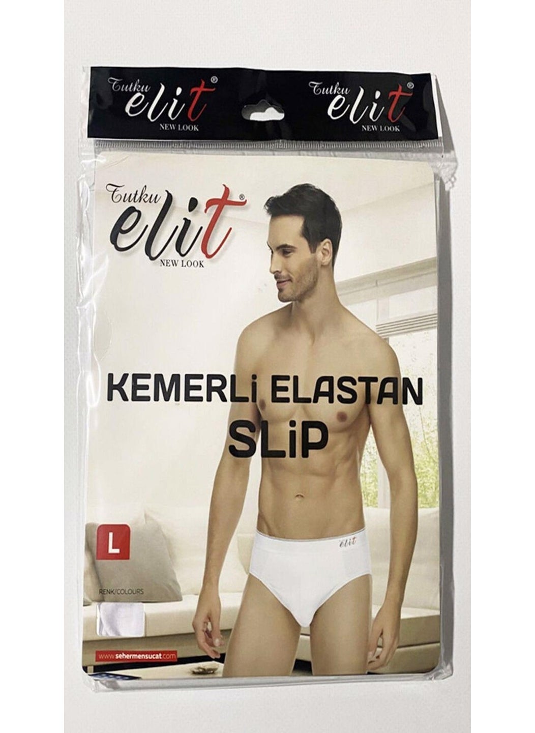 e Men's Lycra Thin Waist Belted Slip Panties 1351 - 3 Pcs