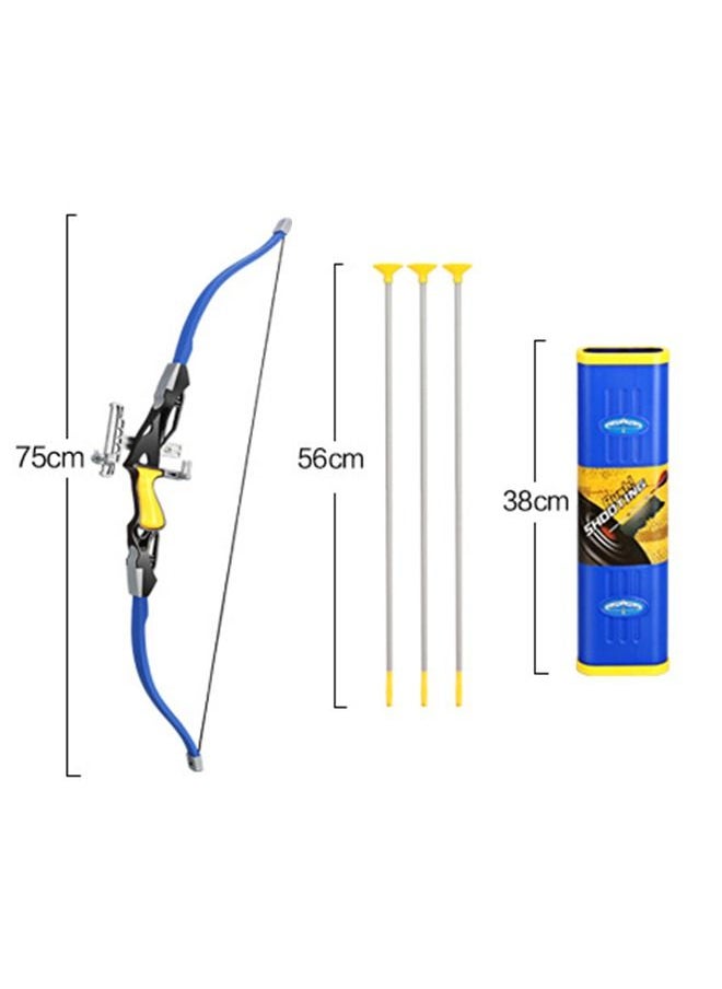 Sport Series Archery Shooting Set,  Basic Archery Set Outdoor Hunting Game, Bow and Arrow Toy for Kids, Include Target、Shoulder-strapped Quiver and 8 Suction Cup Arrows
