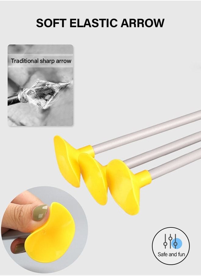 Sport Series Archery Shooting Set,  Basic Archery Set Outdoor Hunting Game, Bow and Arrow Toy for Kids, Include Target、Shoulder-strapped Quiver and 8 Suction Cup Arrows