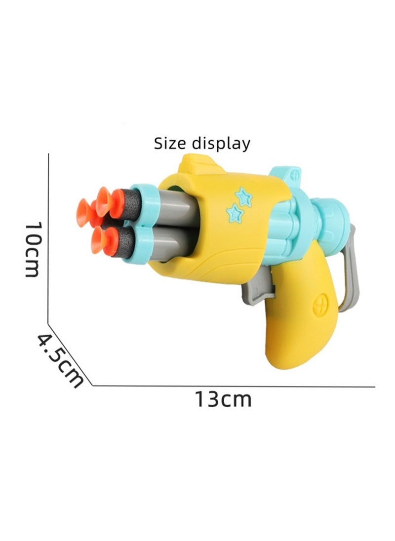 Toy mini gun manual soft bullet three-bullet gun indoor children's toy gun