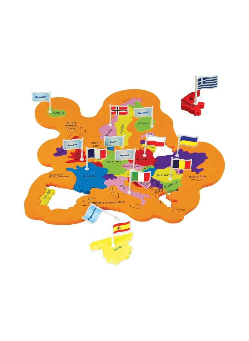 Imagimake: Mapology World With Flags & Capitals- With Country Shaped Pieces- Jigsaw Puzzle And Educational Toy for Boys And Girls Above 5 Years- Excellent Birthday Gift