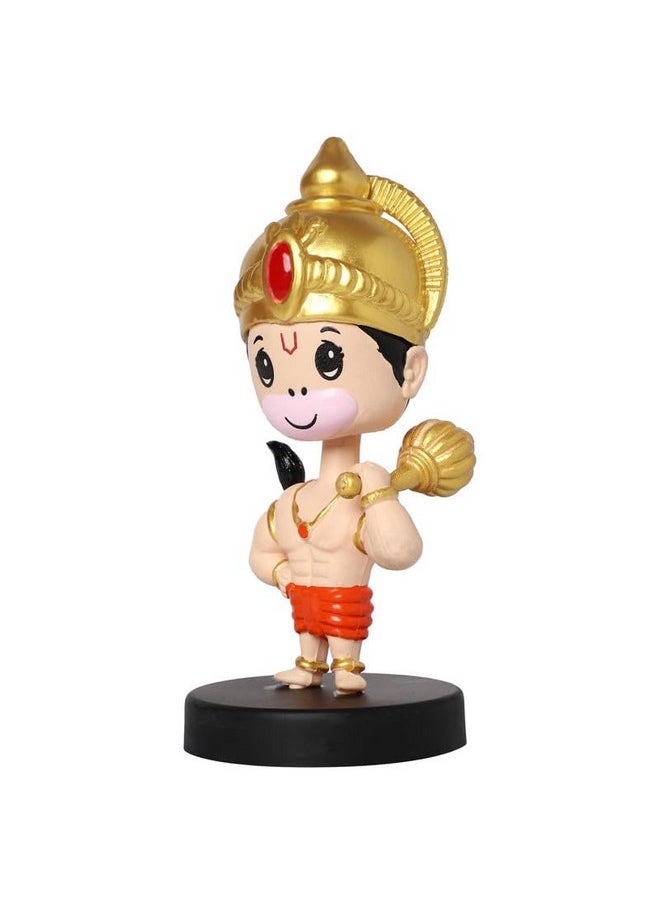 Techpro Super Hero Action Figure Limited Edition Bobblehead with Mobile Holder for Car Dashboard, Office Desk & Study Table- (Hanuman)