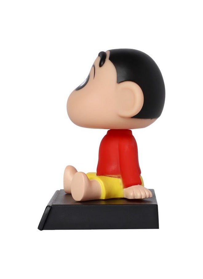 Techpro Super Hero Action Figure Limited Edition Bobblehead with Mobile Holder for Car Dashboard, Office Desk & Study Table- (Shinchan)