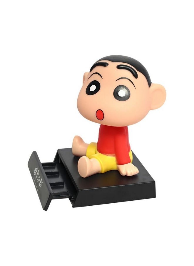 Techpro Super Hero Action Figure Limited Edition Bobblehead with Mobile Holder for Car Dashboard, Office Desk & Study Table- (Shinchan)