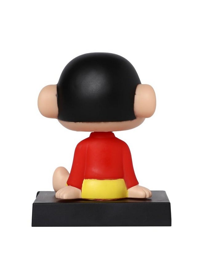 Techpro Super Hero Action Figure Limited Edition Bobblehead with Mobile Holder for Car Dashboard, Office Desk & Study Table- (Shinchan)