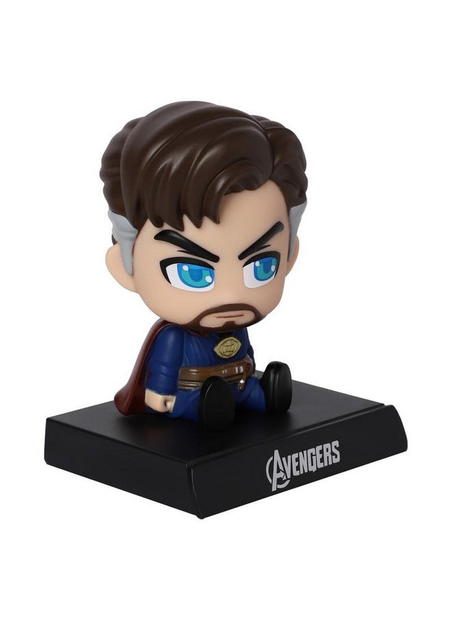 Techpro Super Hero Action Figure Limited Edition Bobblehead with Mobile Holder for Car Dashboard, Office Desk & Study Table- (Dr Strange)