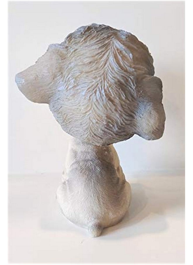 Awestuffs Dog Bobblehead Resin Bobblehead Action Figure for Car, Desk, Office, Home Decor (Schnauzer)