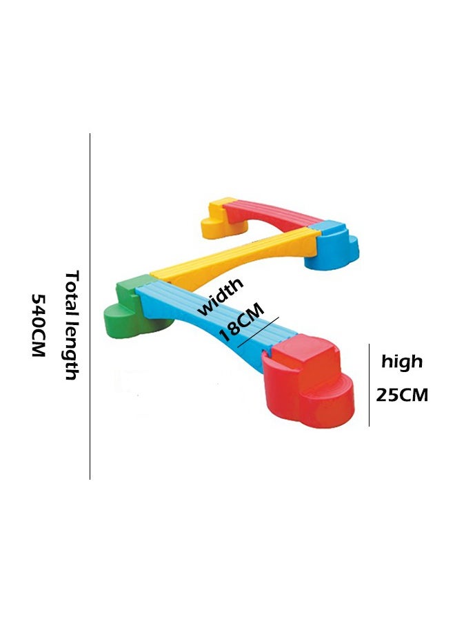Multi-Colour Educational Toys Balance Beam Obstacle Course Set For Kindergarten
