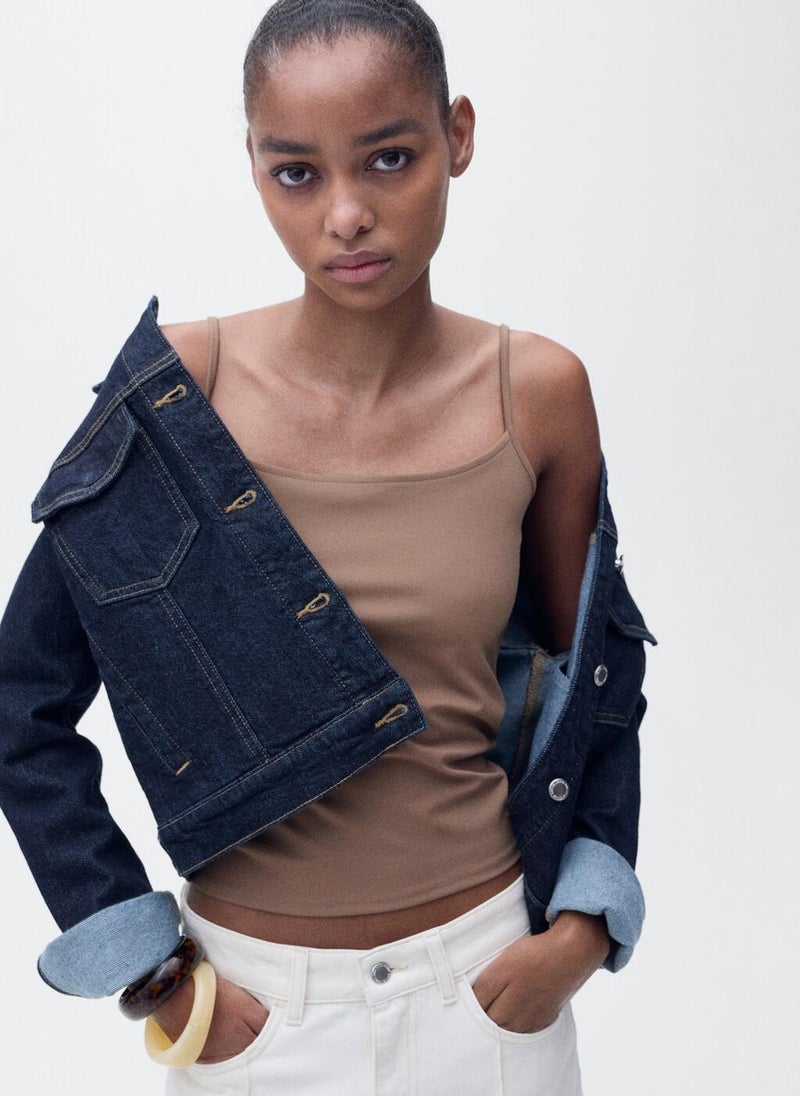 Fitted Thin Straps Top