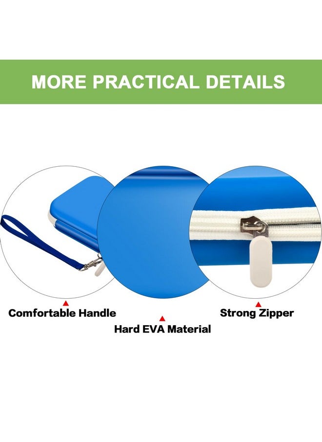 Universal Hard Case For Anbernic Rg35Xx/Rg353V/R36S Handheld Game Consoles Fits Retro Mini Players With Charging Cable, Earpods, Batteries And Accessories Blue