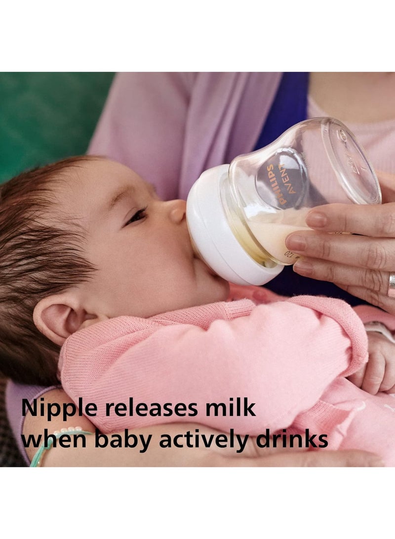 Glass Baby Bottle Newborn Gift Set 3 Baby Milk Bottles Ultrasoft Pacifier For Babies