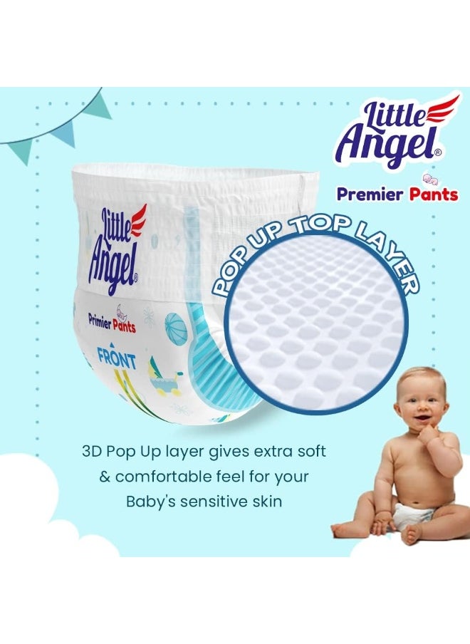 Little Angel Premier Baby Diaper Pants (4 x 28 Pcs) - New Born (112 Pieces)