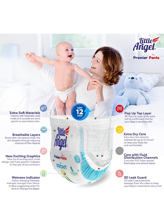 Little Angel Premier Baby Diaper Pants (4 x 28 Pcs) - New Born (112 Pieces)