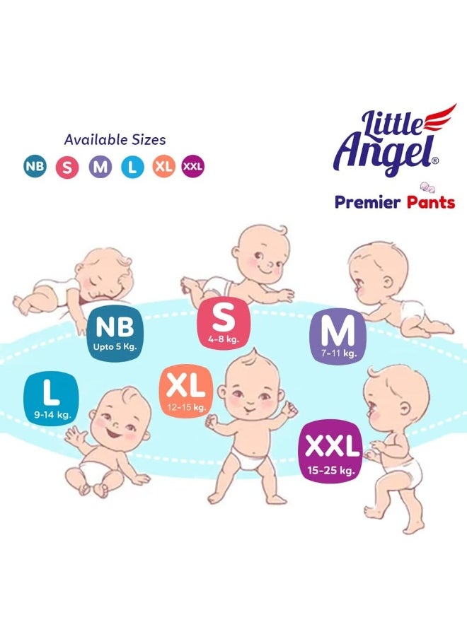 Little Angel Premier Baby Diaper Pants (4 x 28 Pcs) - New Born (112 Pieces)