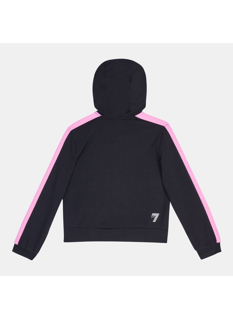 Kids' Colour-Block Full-Zip Hoodie