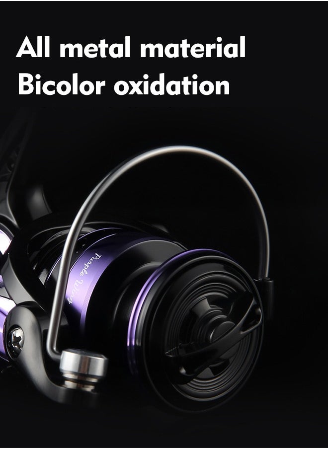 Fishing Reel, Ultralight Spinning Reels 5.2:1 Gear Ratio, Over 9KG Carbon Drag 4000 CNC Aluminum Spool for Saltwater or Freshwater Fishing(PW4000)