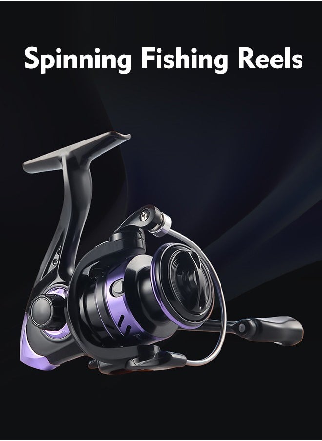 Fishing Reel, Ultralight Spinning Reels 5.2:1 Gear Ratio, Over 9KG Carbon Drag 4000 CNC Aluminum Spool for Saltwater or Freshwater Fishing(PW4000)