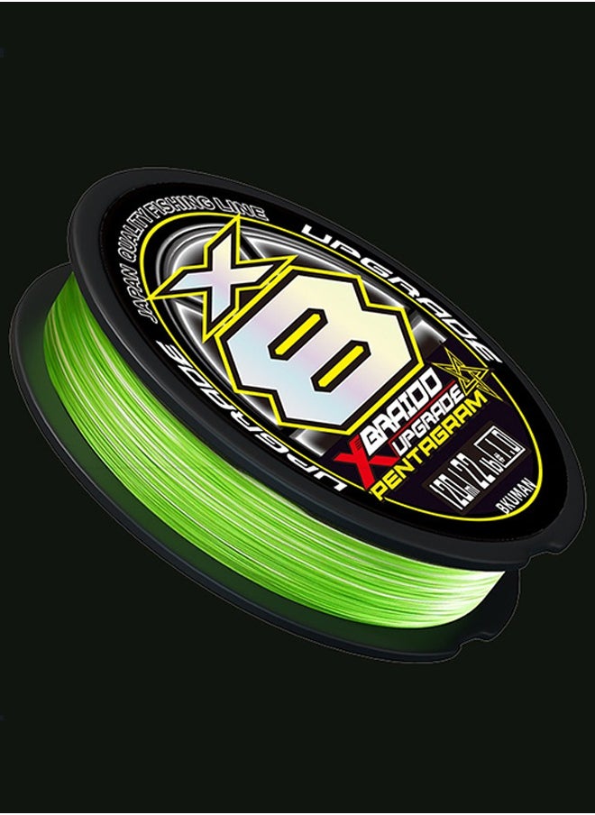 Fishing Superior Braided Fishing Line, Upgraded Green 8 Strand 200m PE Superline (1.5#)