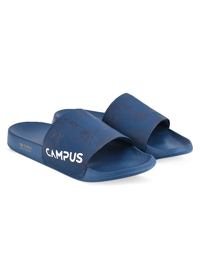 Campus Men's SL-423 M.BLU/WHT Sliders - 7UK/India SL-423