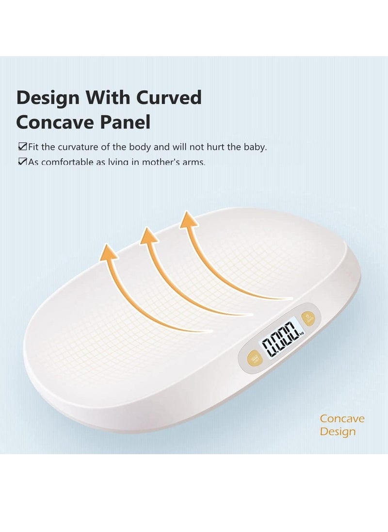 Digital Scale for Baby Pet, Scale Accurate Body Weight Height Measure with 5ft Measuring Tape, Max 25kg/55lb Weighing in Pounds and Ounces for Newborn Babies,Infants,Toddlers,Pets