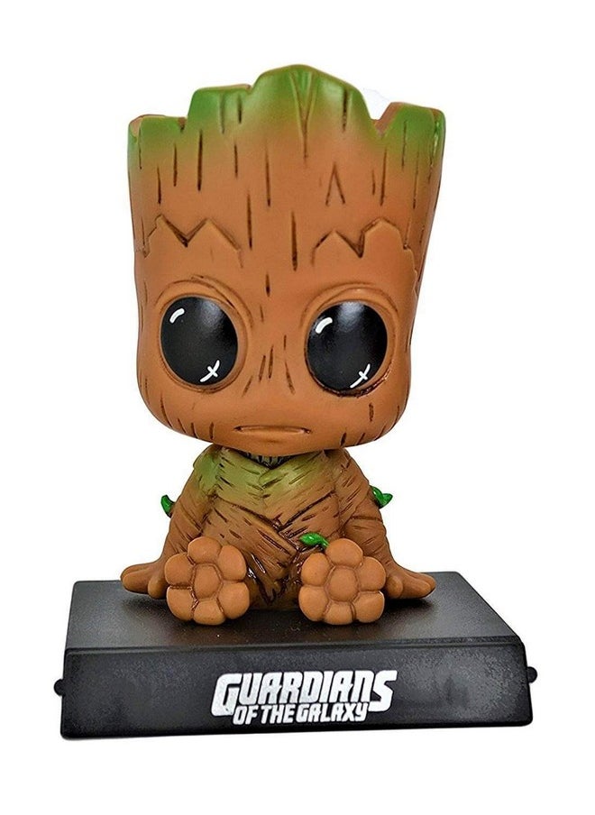 Trunkin Groot Bobblehead Rubber Action Figure Bobble Head Car Accessory,10 X 10 X 1 cm ,Multicolor