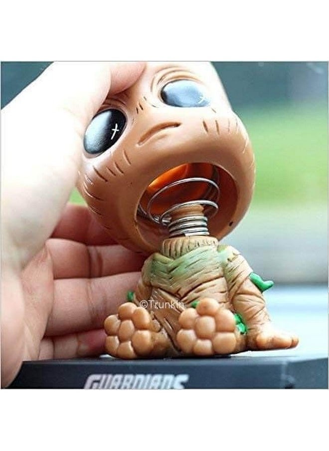 Trunkin Groot Bobblehead Rubber Action Figure Bobble Head Car Accessory,10 X 10 X 1 cm ,Multicolor