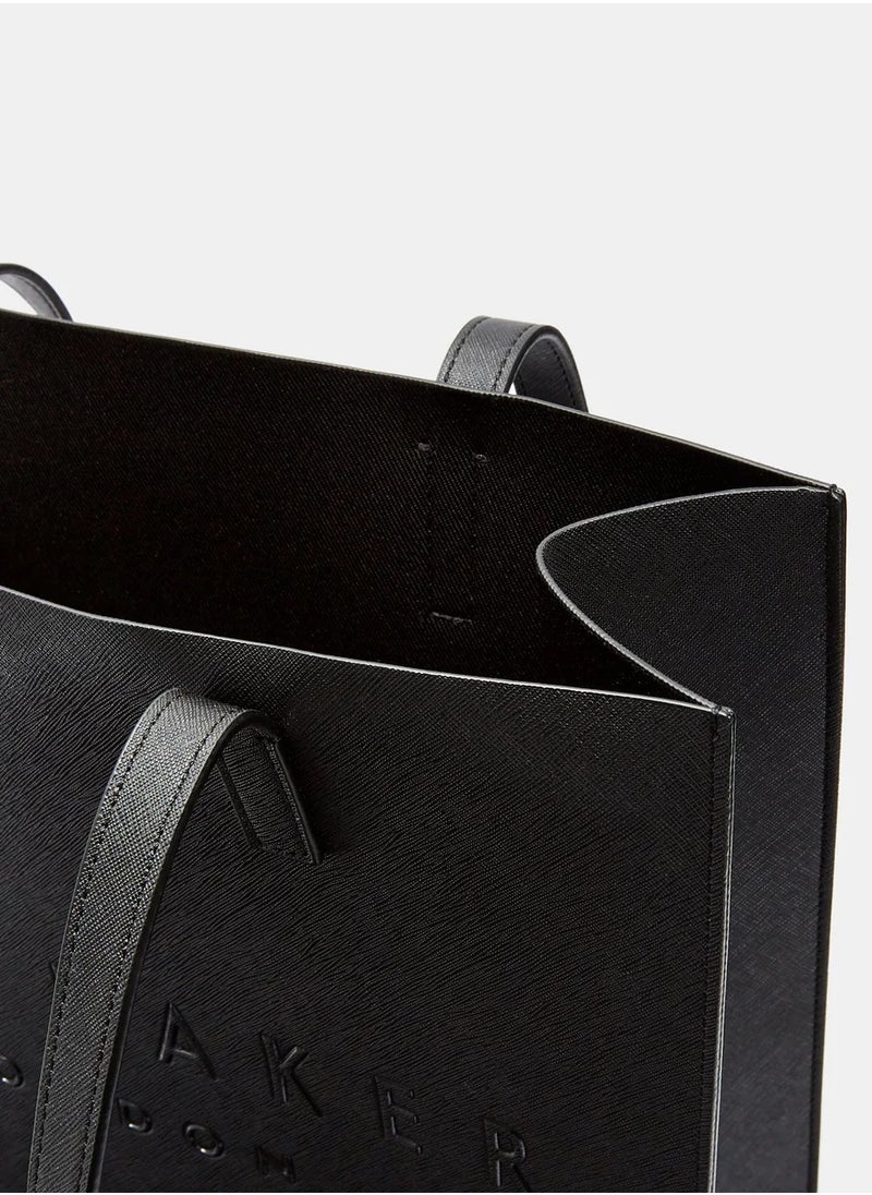 Ted Baker Women's Tote Bag Large Black Soocon Crosshatch Bag for Women