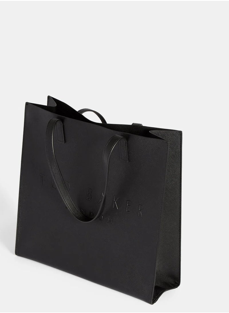 Ted Baker Women's Tote Bag Large Black Soocon Crosshatch Bag for Women