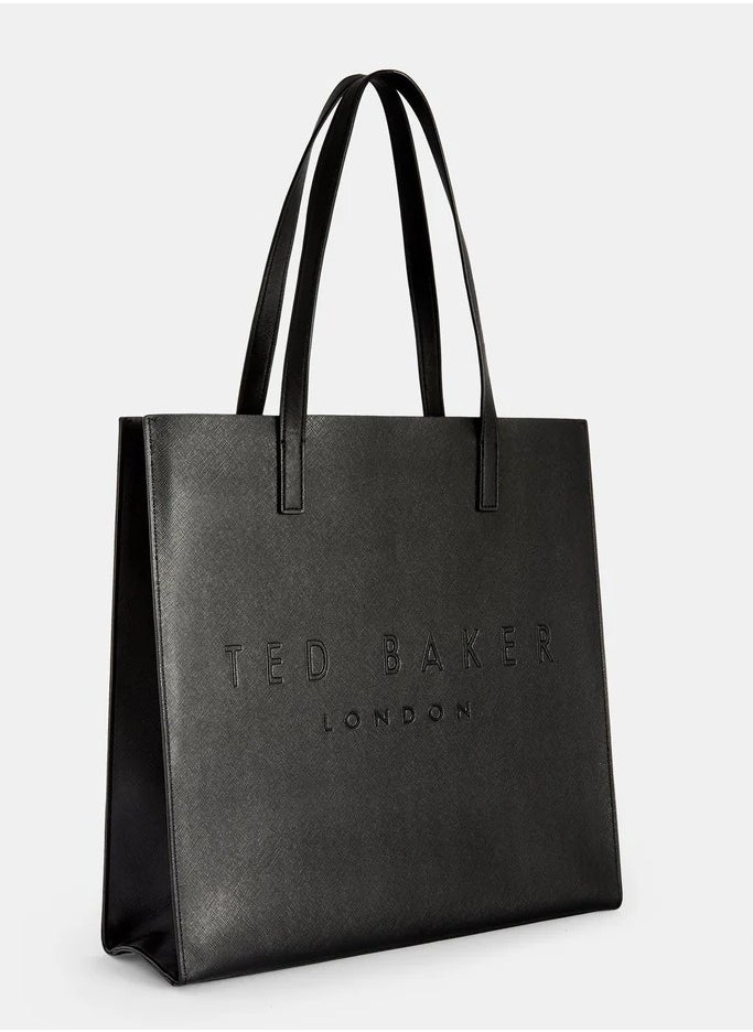 Ted Baker Women's Tote Bag Large Black Soocon Crosshatch Bag for Women