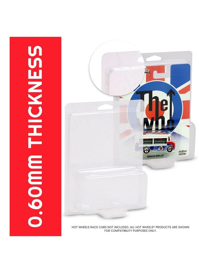 Clamshell Premium Protector Case Compatible With Premium Hot Wheels Pop Culture Series - 0.60Mm Thick Clear Pet Protector Packs Blister For Toy Car Set (Pack Of 19)