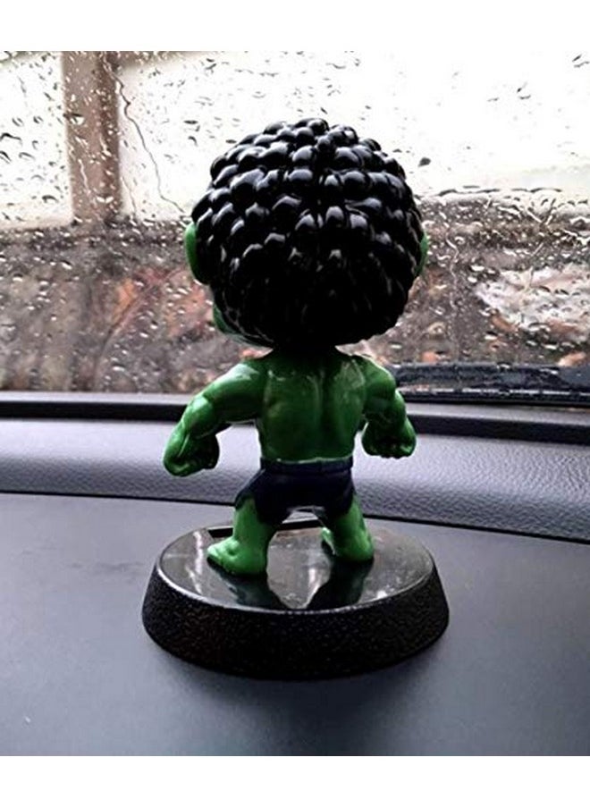 Trunkin Solar Hulk Bobble Head Action Figure Bobblehead Toy Car Mount