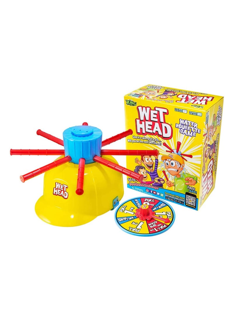 Wet Head Game, Water Roulette Cap Wheel Turtle Whole Tugs Mischief Hat Toy, Great for Indoor, Outdoor Play with Friends and Family, Suitable Boys, Girls Adults Ages 4 Up