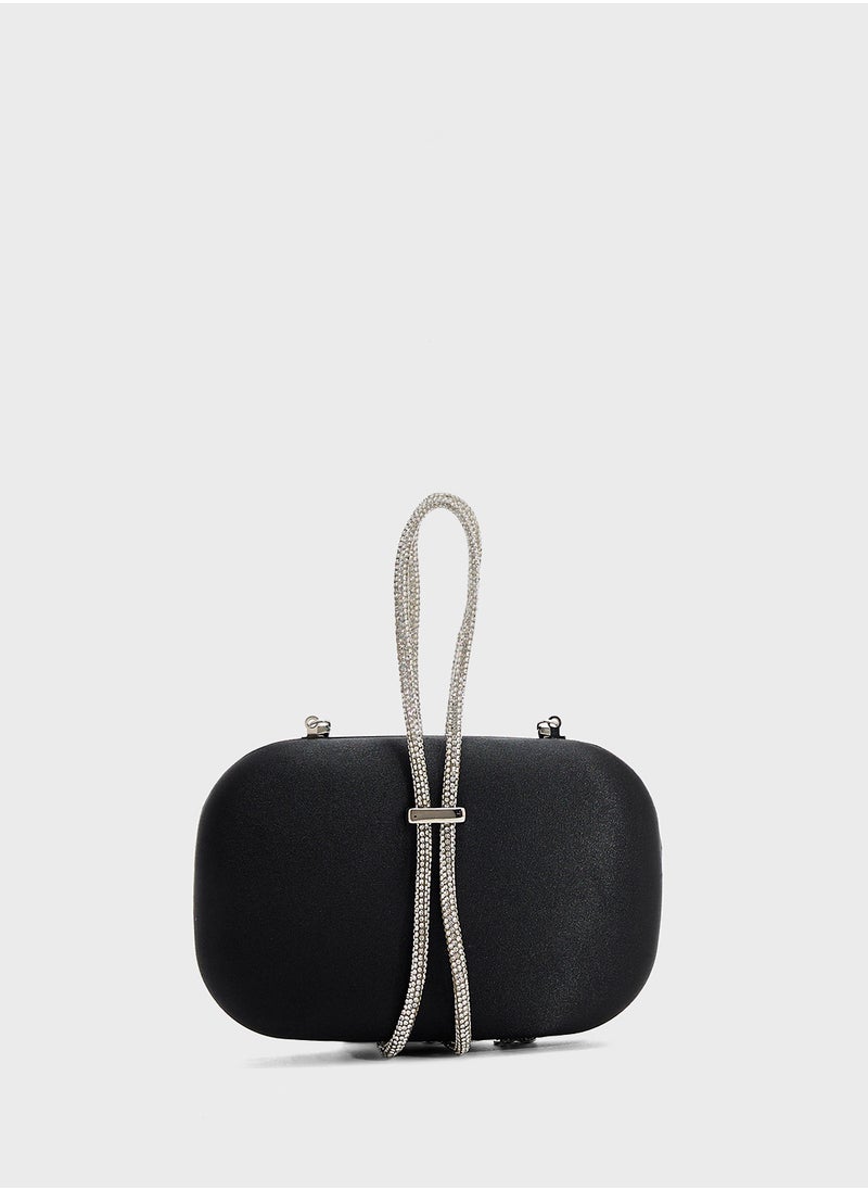 Diamante Detail Clutch Bag