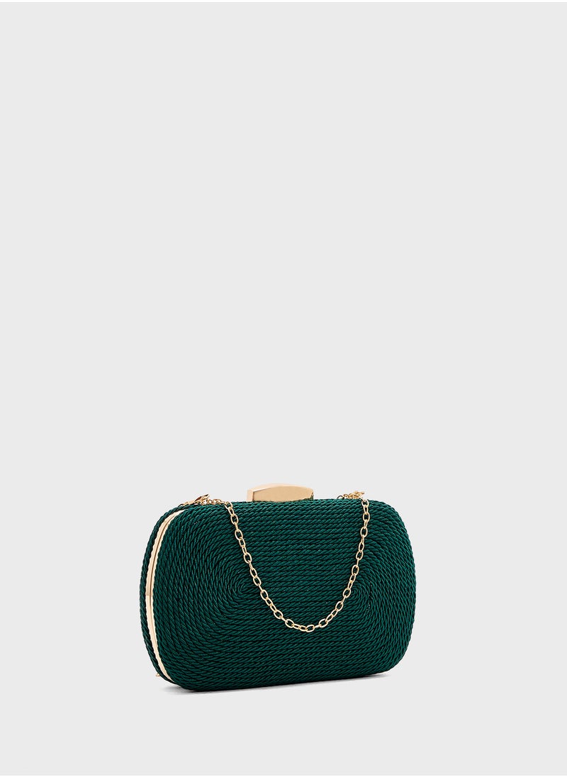 Rope Detail Clutch Bag