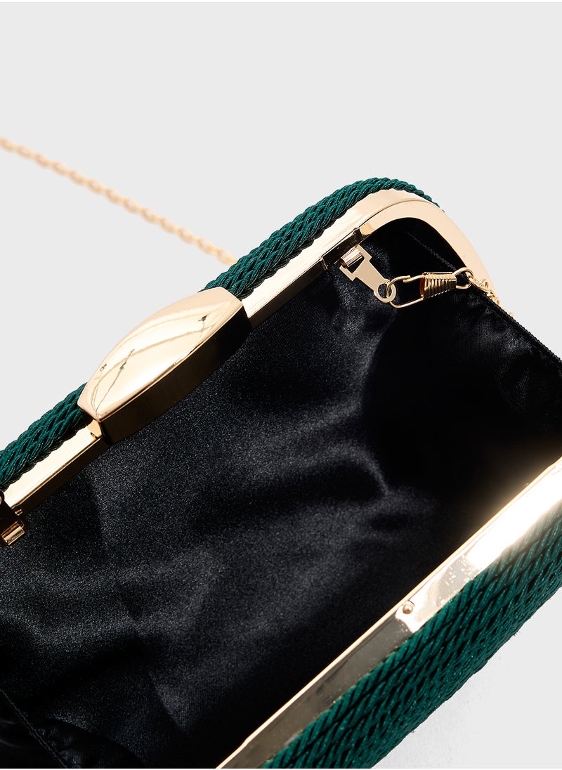 Rope Detail Clutch Bag