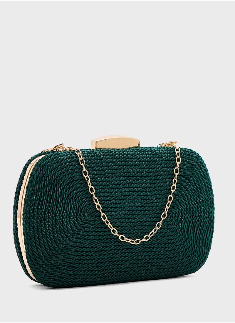 Rope Detail Clutch Bag