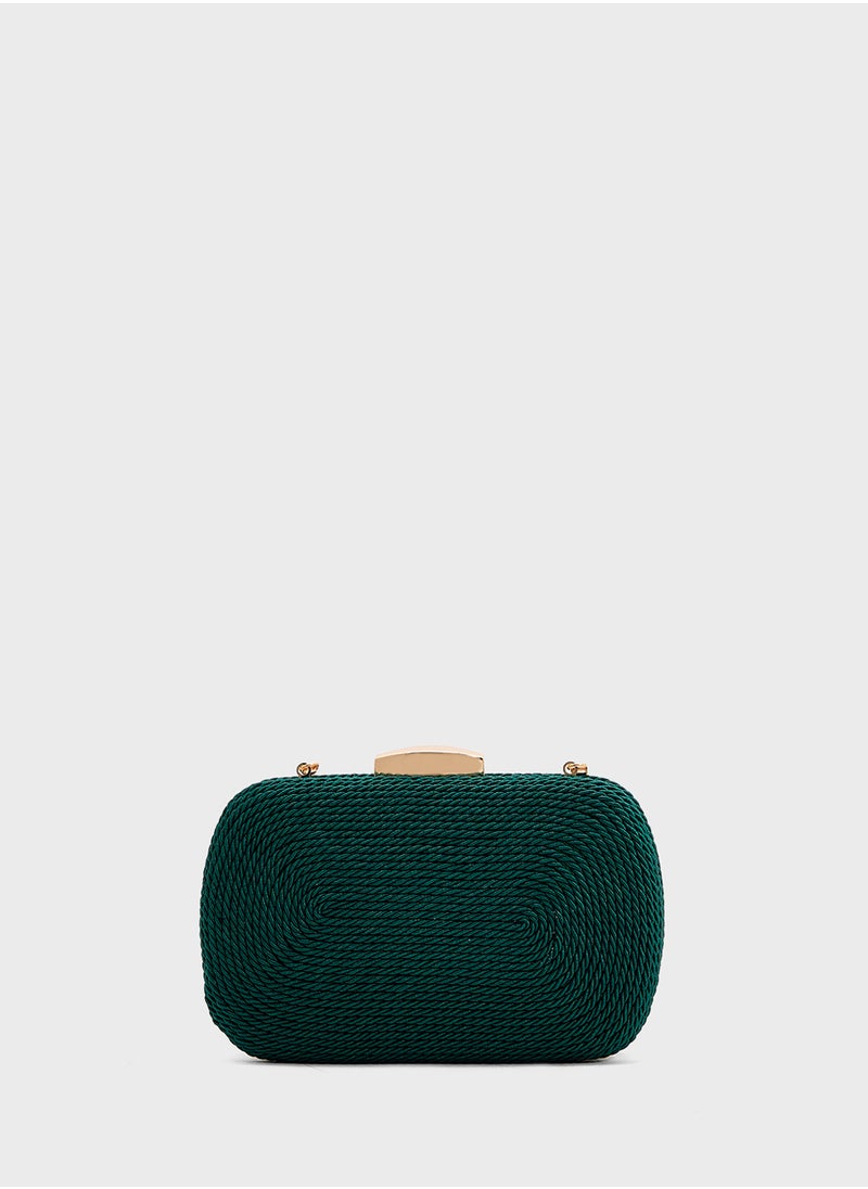 Rope Detail Clutch Bag